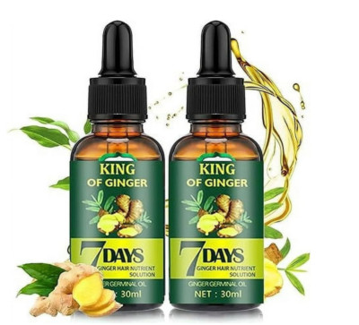 2x Ginger Hair Growth Germinal Oil, Regrow 7 Days Ginger Germinal Serum GINGER
