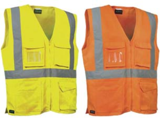 Gilet seki ad alta visibilita' - tg.l - arancio fluo/navy 1 pezzi Cofra