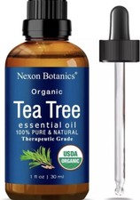 2 Pk Organic Tea Tree Oil 30 ml - 100 Natural, Pure Ess. Oil for Hair, Face, Sk