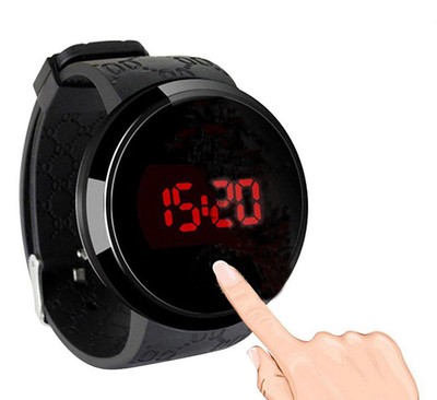 touch watch stainless steel back