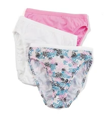 Fruit of the Loom Women's 3 Pack Cotton Hi-Cut Panties