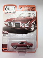 Auto world 1969 Pontiac Firebird Matador Red Vintage Muscle 1:64 Scale