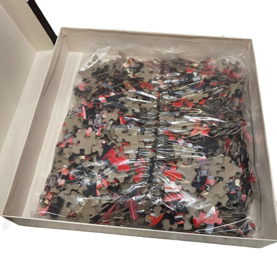 Springbok Puzzle Red Hot Vintage Sports Cars 1000 Piece New 1996