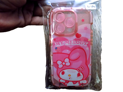 iphone 14 pro MY MELODY BUNNY Phone case Cover Clear Pink Hello Kitty New CUTE!