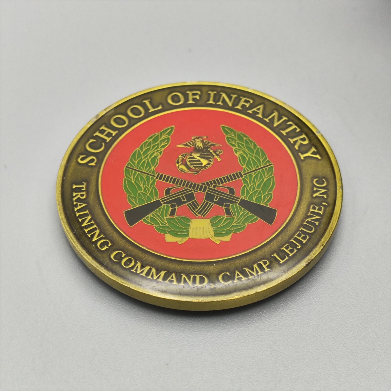 US Marine Corps School of Infantry Training Command Camp Lejeune Challenge Coin