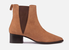 Ravel Womens Kielder Suede Chelsea Boots - Tan - New Without Box