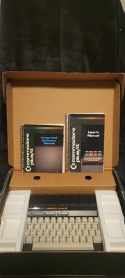 Vintage Commodore Plus 4 Computer With Box & Accessories