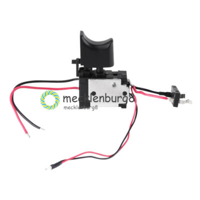 NEW 7.2V-24V 16A Electric Cordless Drill Trigger Switch Push Button With Light