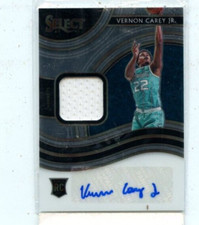 VERNON CAREY 2020-21 Panini Select Rookie Jersey Auto Autograph #D /199