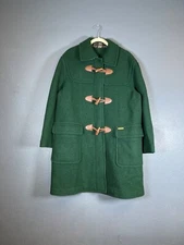 Daks London Women’s Size M wool green trench coat jacket blazer Vintage