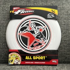 NIB WHAM-O ALL SPORT DISC 140 GRAMS FRISBEE WHITE L1