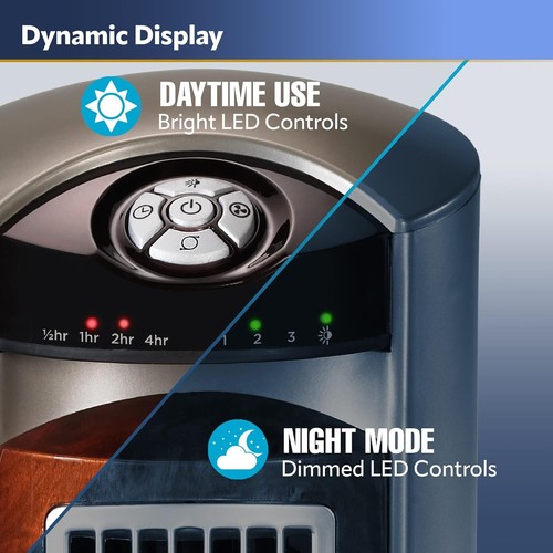 Oscillating Tower Fan, Nighttime Setting, Remote Control, Portable,Timer,Bedroom - Picture 8 of 10