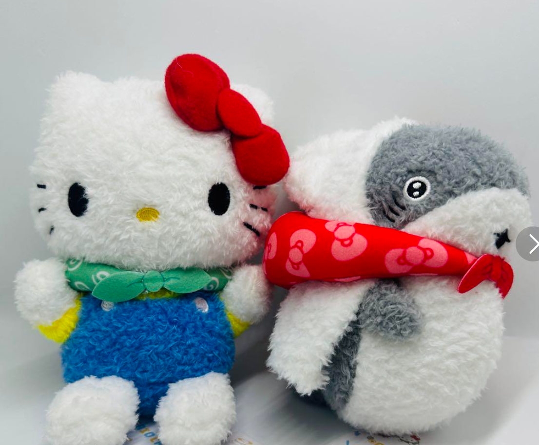 sanrio Hello Kitty x Going out baby shark plush doll set 2024 | eBay