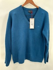 Guesswein Womens Wool Basic Pullover Blue Swe...