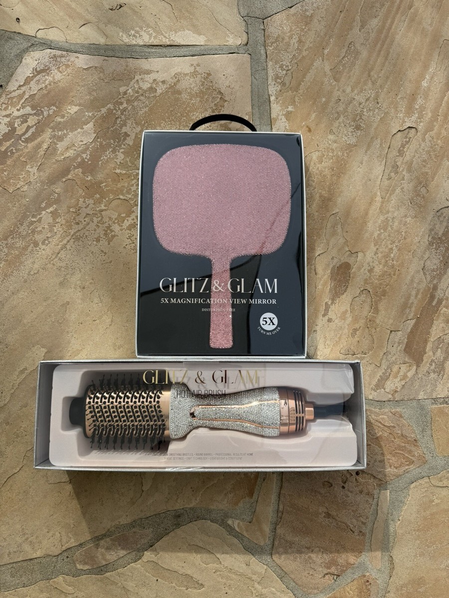 Glitz And Glam Digital Hair Waver Brush White Silver  display picture 1