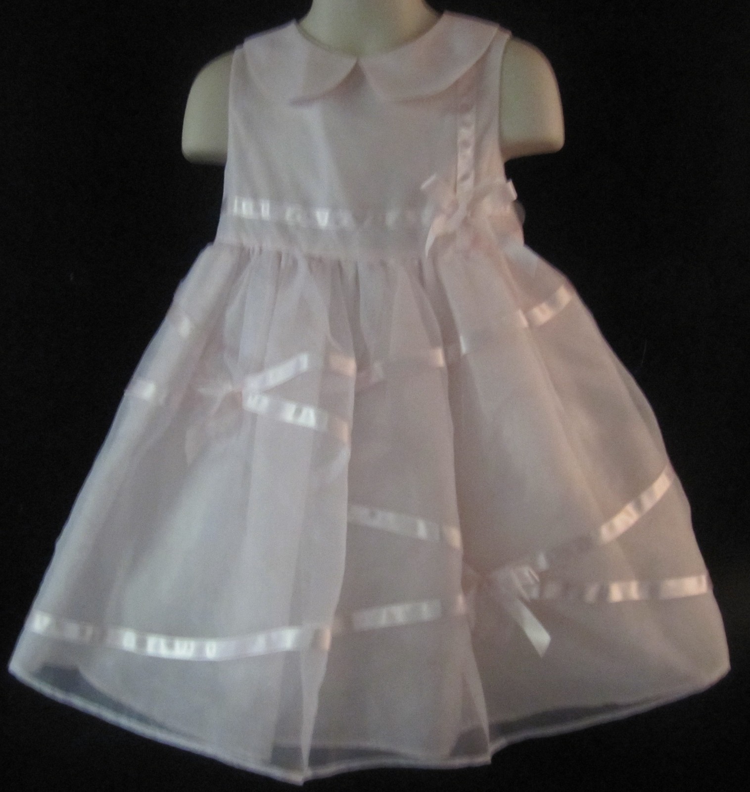 Emily Rose Sleeveless Light Pink Dress with Bows Size 3T