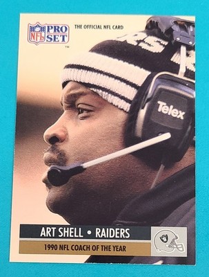 1991 Pro Set #4 Art Shell Los Angeles Raiders FOOTBALL Card W8