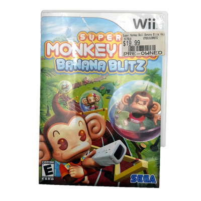 Wii Super Monkey Ball Banana Blitz Disc Booklet Nintendo 2006