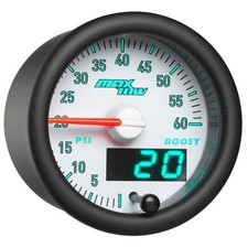 Maxtow Match 60 Psi Diesel Boost Gauge Kit W Sensor - For 3rd Gen Cummins