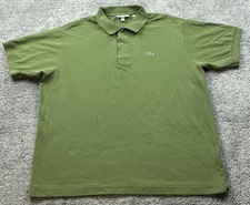 Lacoste Polo Shirt Mens 2XL Green Classic Fit Pique Short Sleeve Alligator