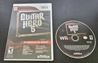 Guitar Hero 5 V (Nintendo Wii, 2009)  Tested Working