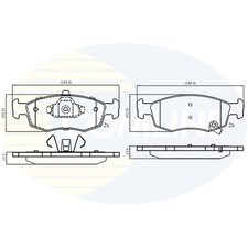 Brake Pads Set For Fiat Panda Van 1.0 Mild Hybrid Front Comline 77368668