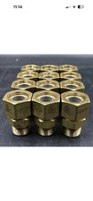 Lot of 12 Auto Flare FGP-FST-500 1/2" Straight Fitting , TracPipe