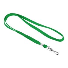 17.7" Lanyard Badge, 10pcs Flat Shoulder Crossbody Lanyard, Green