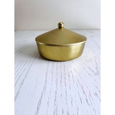 Threshold Studio McGee Brass Canister Handmade Gold Decorative