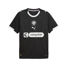 PUMA St. Pauli 2526 Third Crew Neck Short Sleeve Soccer Jersey Mens Black  78307