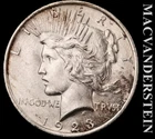 1923 Peace Dollar- Silver- Whisker Jaw- Vam 1-A1 R-6- Uncirculated Luster #L5525