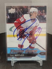 Tyler Bertuzzi Red Wings Signed 16-17 Young Guns Autographed Rookie Card #471. rookie card picture