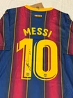 Lionel Messi Signed Barcelona Pro Style Soccer Jersey with COA