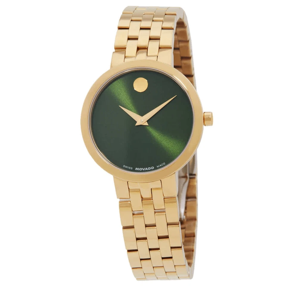 Movado Museum Classic Quartz Green Dial Ladies Watch 0607942