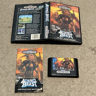 #ad Altered Beast Sega Genesis Game 1989 Authentic CIB w Manual $25.99