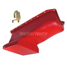 1955-79 Chevy Small Block Sbc 283 350 Orange Drag Race Oil Pan Camaro Malibu 7qt