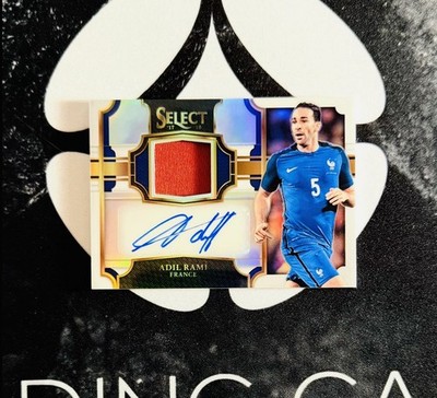 2017-18 Panini Select Soccer - Adil Rami Jersey/Autograph White /99 - France