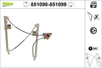 Fensterheber Valeo 851098 FüR Seat Altea 5P5 5P8 5P1 XL 3 5P2 TSI 16V LPG TDI