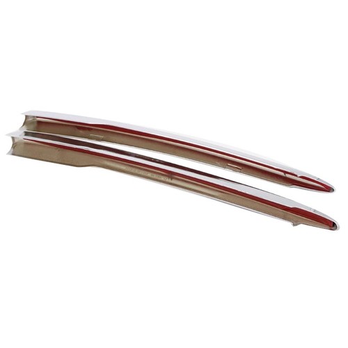 Pair Chrome Front Bumper Fog Light Cover Molding Trim For Volvo XC90 2015-2019 - Picture 4 of 12