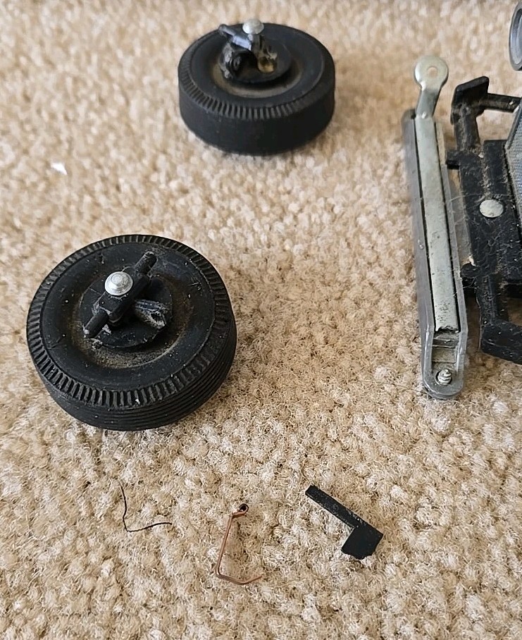 Vintage 60's Alps Battery Op. Tin Hot Rod Custom Model T Ford For