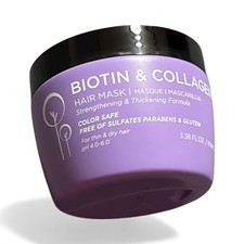 LUSETA Biotin  Collagen Hair Mask, Thickening Formula 3.38 fl oz/100 ml NWOB