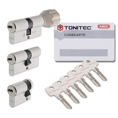 ToniTec Schließzylinder TEC440 by ABUS Türschloss gleichschließend Schließanlage