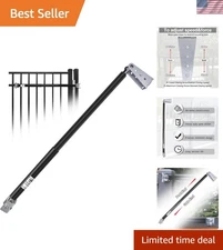 Heavy Duty Hydraulic Gate Closer for Outdoor Gates 44-72 Inches Black