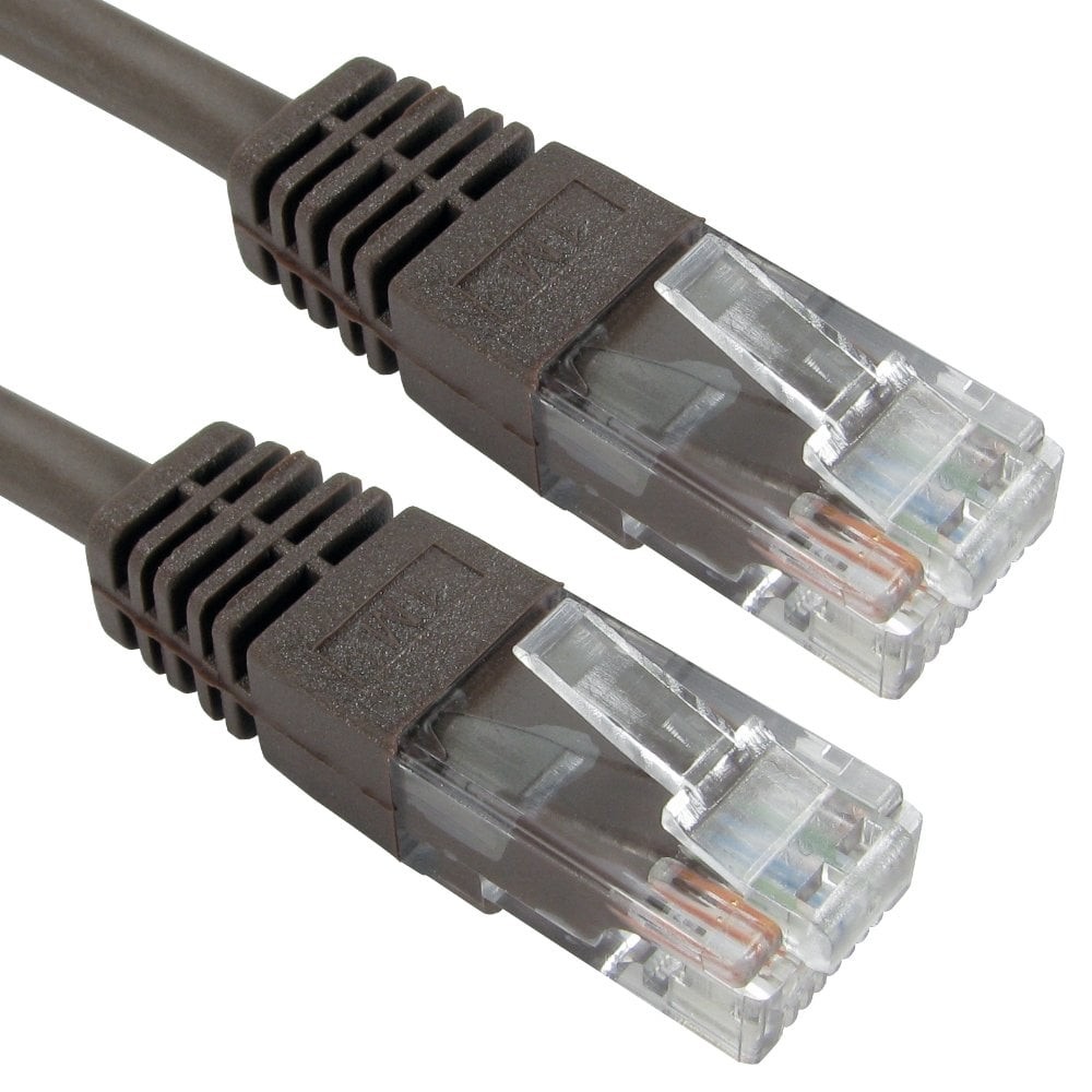 Cables Direct 0.25m Cat5e Patch Cable - Brown