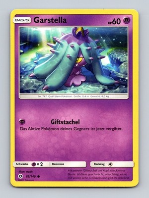 TCG Pokemon Karte Garstellka SM01 62/149 DE match SM Base Set