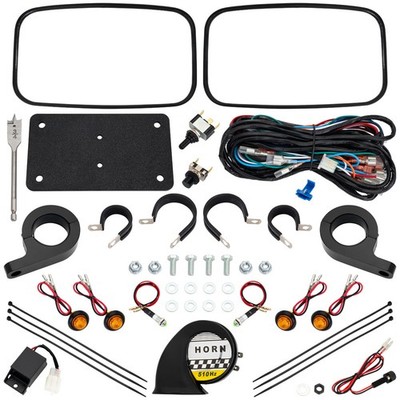 Tusk UTV Horn & Signal Kit - With Mirrors For KAWASAKI MULE Pro-FXT EPS