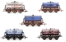 DAPOL/HORNBY 'OO' GAUGE LOT OF 5 6 WHEEL MILK TANKERS