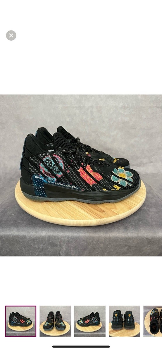 adidas Dame 7 'Day Of The Dead' FZ3189 Size 10.5