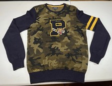 Polo Ralph Lauren CAMO TIGER PATCH VARSITY FOOTBALL youth XL 18-20 knit sweater