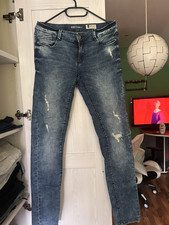 Denim 1982 Damen Skinny Jeans Blau Mittlere W...